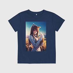 Детская футболка Волчица и пряности Холо в поле