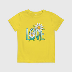 Детская футболка Любовь и ромашки
