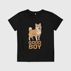 Детская футболка Собака акита-ину