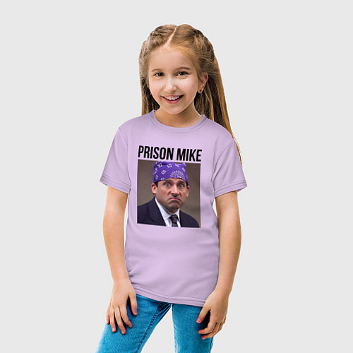 Детская футболка Prison mike Michael Scott - офис / Лаванда – фото 4