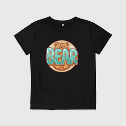 Детская футболка Медведь и надпись