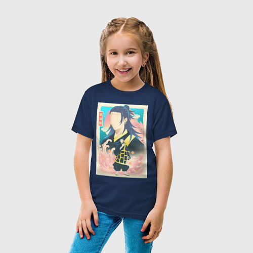 Детская футболка Магическая битва Кэндзяку камонаритоси / Тёмно-синий – фото 4