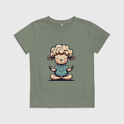 Детская футболка Медитирующая овечка