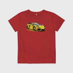 Детская футболка Желтый суперкар