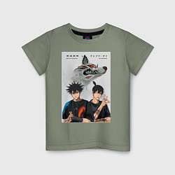 Детская футболка Магическая битва Мэгуми Фусигуро Аки Хаякава