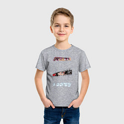 Футболка хлопковая детская 5 okey глаза, цвет: меланж — фото 2