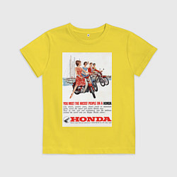 Детская футболка Honda мотоцикл