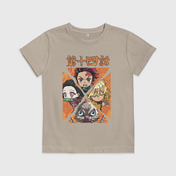 Детская футболка Тандзиро Незуко Инозука и Зеницу Клинок рассекающи