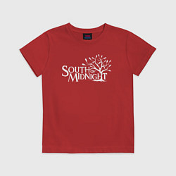 Футболка хлопковая детская South of midnight logo, цвет: красный