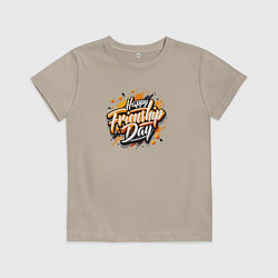 Детская футболка Надпись на иностранном языке счастливого дня