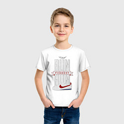 Футболка хлопковая детская Forrest Gump - run Forrest run, цвет: белый — фото 2