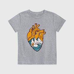 Детская футболка Сердце моряка