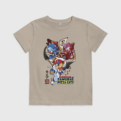 Детская футболка Samurai pizza cats