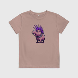 Детская футболка Суровая панк капибара