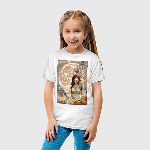 Детская футболка Фемида богиня правосудия / Белый – фото 4