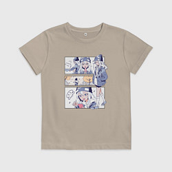 Детская футболка Ноно-тан Медуза не умеет плавать в ночи