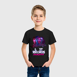 Футболка хлопковая детская Персонажи Lost records bloom and rage, цвет: черный — фото 2