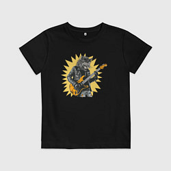 Детская футболка Мейн-Кун Рокер Играющий на Гитаре