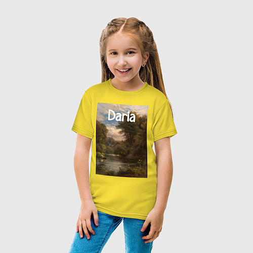 Детская футболка Daria речка / Желтый – фото 4