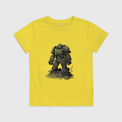 Детская футболка Воин в силовой броне защитной - Fallout
