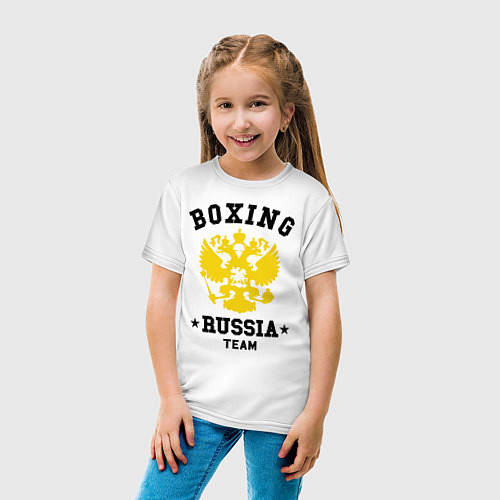 Детская футболка Boxing Russia Team / Белый – фото 4