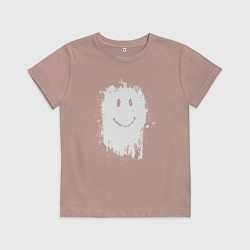Детская футболка Стекающий смайлик