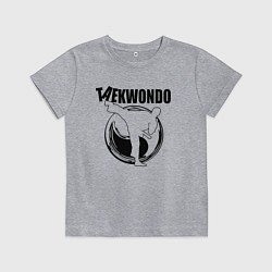 Детская футболка Тхэквондо удар ногой
