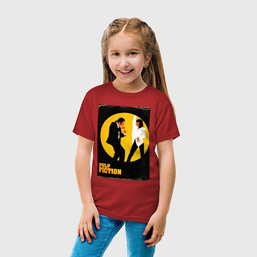 Детская футболка Криминальное чтиво парный танец / Красный – фото 4