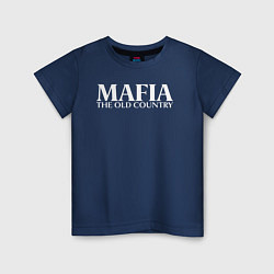 Футболка хлопковая детская Mafia the old country logo, цвет: тёмно-синий