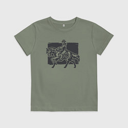 Детская футболка Ковбой на коне
