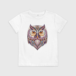 Детская футболка Красочная совушка