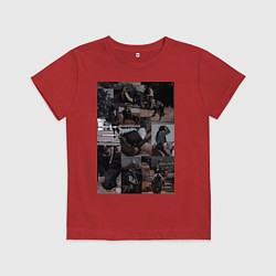 Детская футболка Конный спорт коллаж