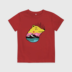 Детская футболка Лесной медведь и человек