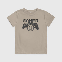 Детская футболка Геймер номер один