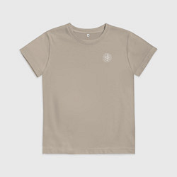 Детская футболка Сокрушу пред ним врагов его КЦК белый на узорном ф