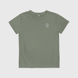 Детская футболка Мы русские с нами Бог Ника белая патриоты