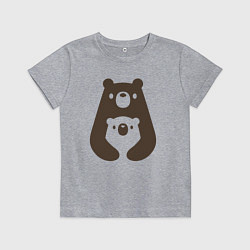 Детская футболка Мишки-обнимашки