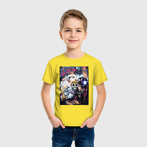 Детская футболка Ван-Пис Йонко пираты / Желтый – фото 3