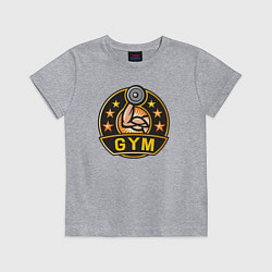 Футболка хлопковая детская Gym stars, цвет: меланж
