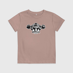 Детская футболка Gorilla power gym