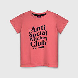 Детская футболка Anti social witches club