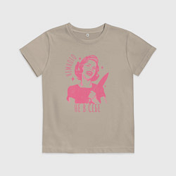 Детская футболка Немного не в себе дама