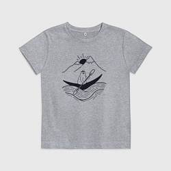 Детская футболка Мишка в лодке