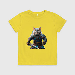 Детская футболка Кот викинг