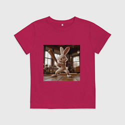 Детская футболка Заяц и бейсбол