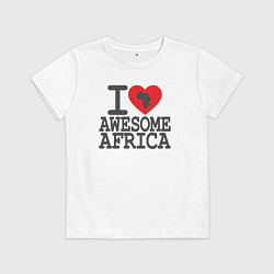 Детская футболка Я люблю потрясающую Африку