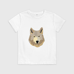 Детская футболка Белый волк