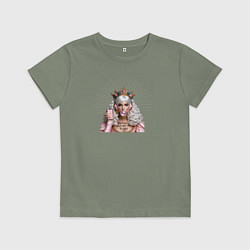 Детская футболка Девушка в короне с жвачкой