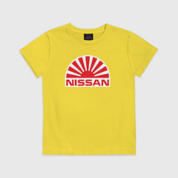 Футболка хлопковая детская Nissan car, цвет: желтый