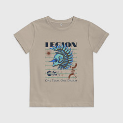 Детская футболка Череп в легионерском шлеме